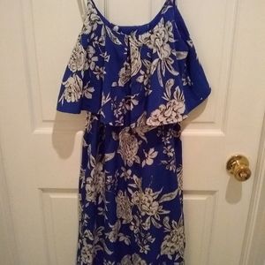 Motherhood Maternity Floral Popover Maxi Dress
